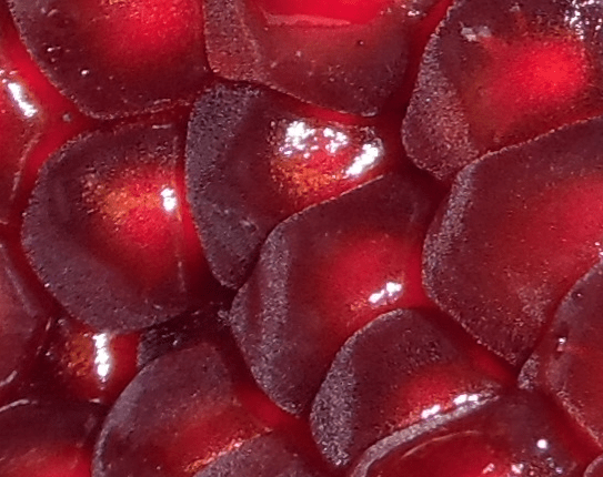 Pomegranate seeds will clear your acne.