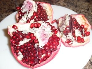Best fruits for acne - pomegranate.