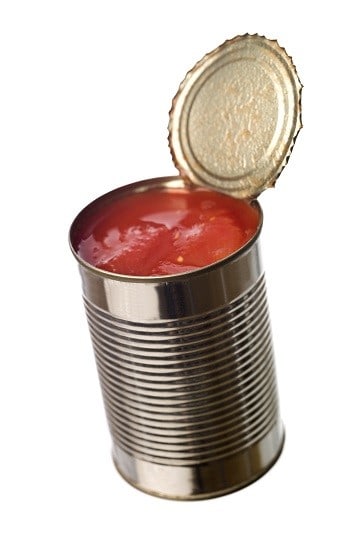 Canned tomatoes containing BPA cause acne.