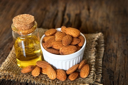 Almonds for clearing acne and skin.