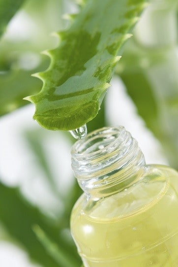 Tea tree oil, aloe vera acne study.