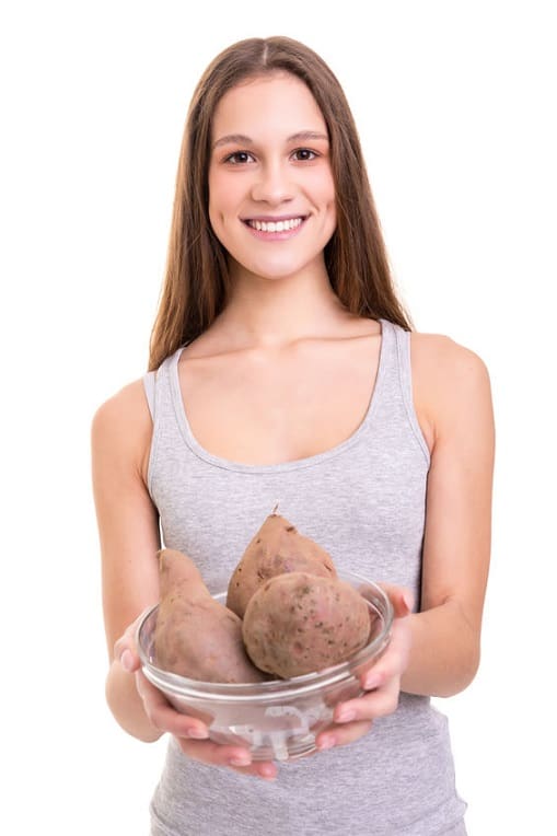 Reasons acne patients should eat sweet potatoes.